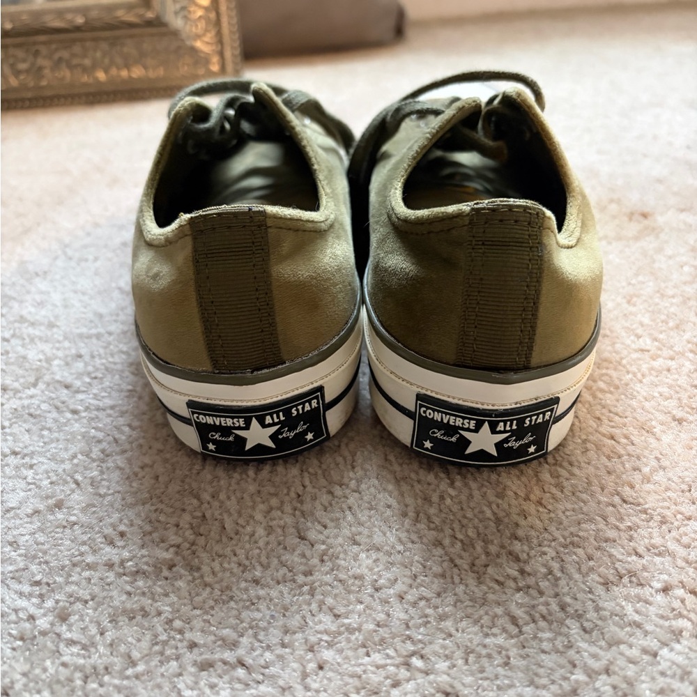 Converse Chuck Taylor 70 Casual Velvet Green Sneakers - Picture 4 of 5